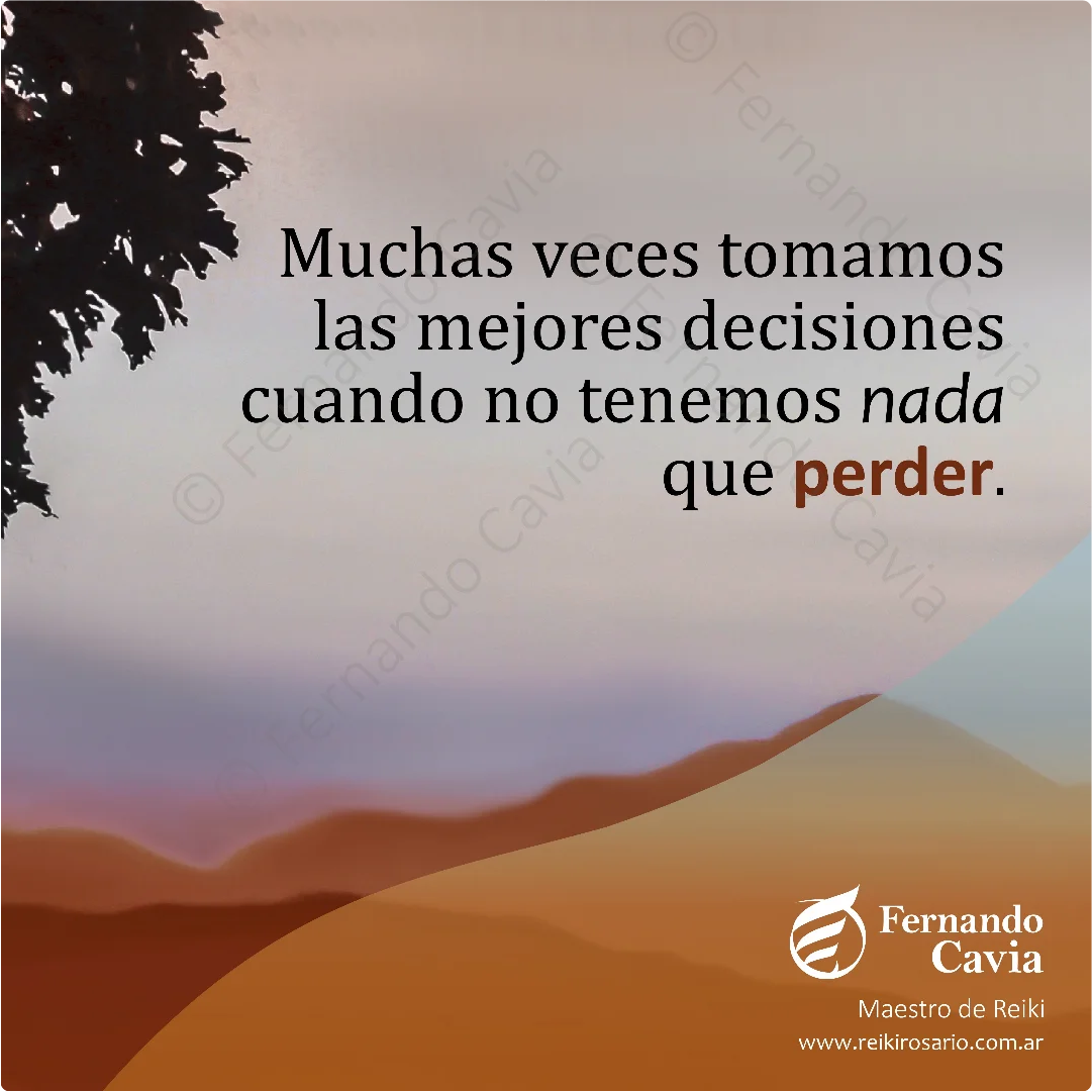 Nada que perder.