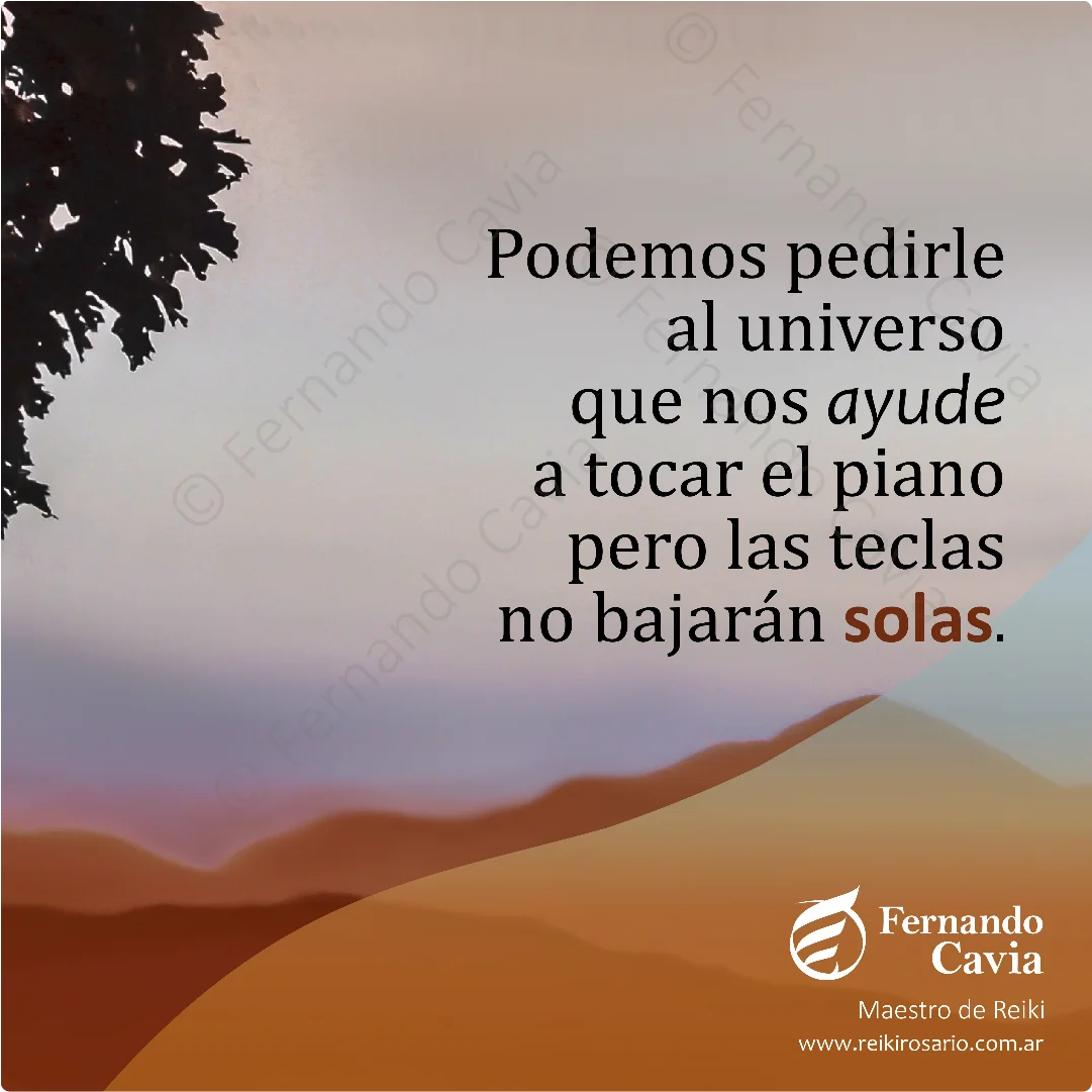 Pedirle al universo.