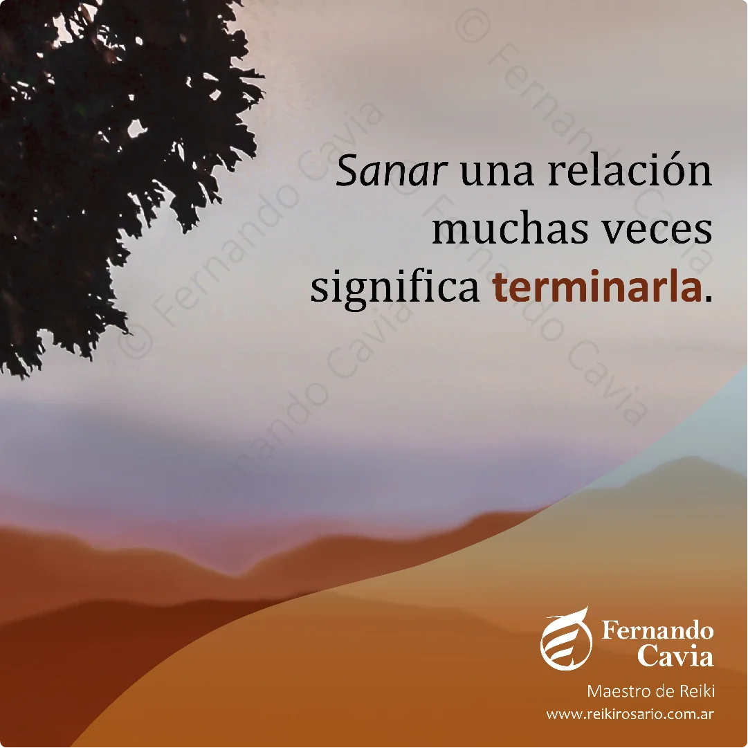Sanar relaciones.